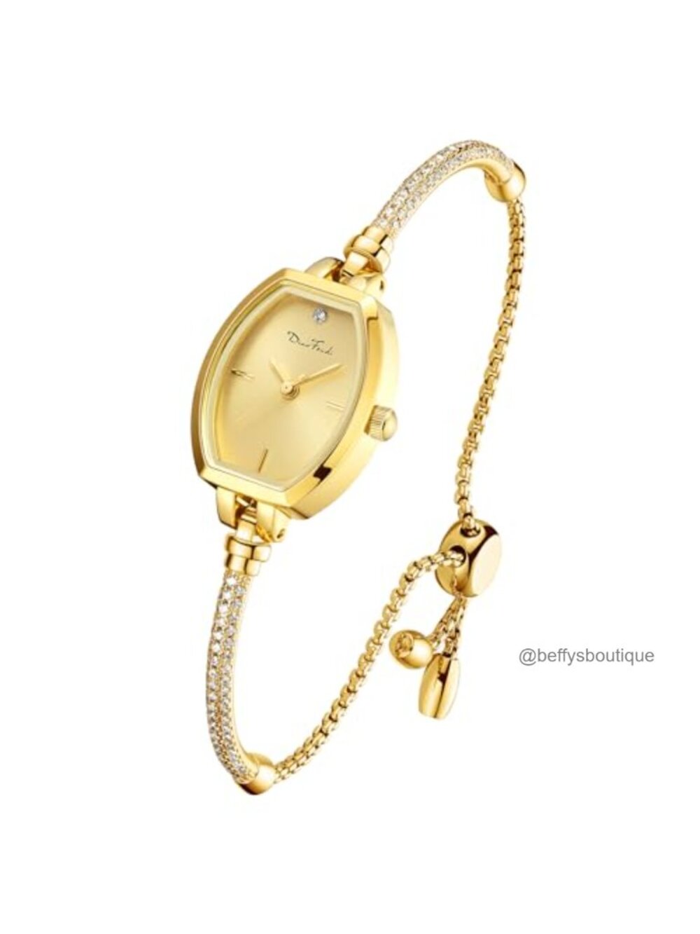 Women's Diamond Analog Bracelet Watch Waterproof Quartz Dress Watch